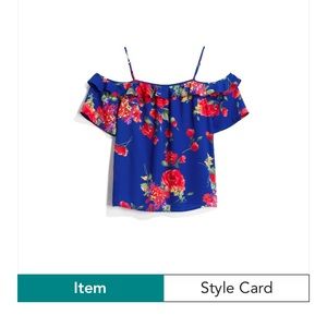 Skies Are Blue Heidi Cold Shoulder Top